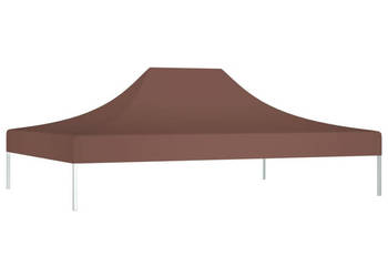 Dach do namiotu imprezowego 4 x 3 m brązowy 270 g/m² WM-315358
