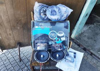 Głośniki samochodowe odseparowane 16cm 16.5cm Soundstream XTC-6 zwrotnice,