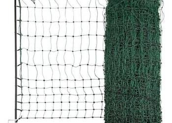 Siatka zabezpieczająca drób 50 m, 106 cm, podwójnie pleciona, zielona z zł…