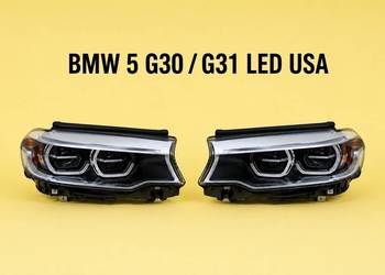 Zestaw reflektorów BMW 5 G30/31 LED USA