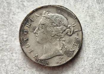 131) HONGKONG - srebro - 20 Centów - 1890 r.