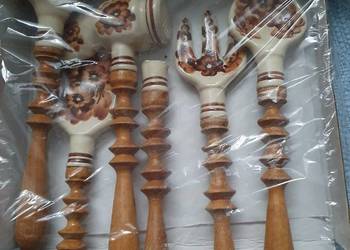 Z PRL-U Przybory kuchenne z fajansu/porcelany  wyprodukowane Niepołomicach