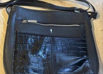 Skórzana torebka damska croco