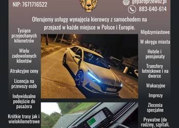 Przewóz osób po Polsce, prywatne Taxi, Transport na lotniska