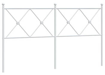 Metalowe wezgłowie białe 150 cm WM-376585