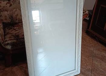 Duża , biała , drewniana rama do lustra stojącego