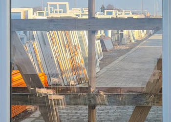 OKNA KacprzaK Witryna 111X168 FIX Używany PCV Plastikowy