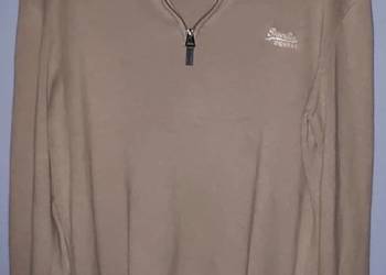 OKAZJA! SUPERDRY – męski sweter premium beżowy, rozmiar M | Smart Casual