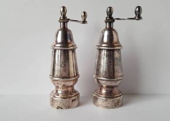 Sygnowana, platerowana solniczka i pieprzniczka WMF Hotel, plater