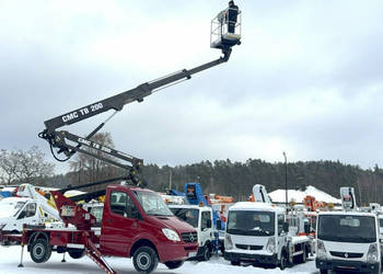 Mercedes Sprinter Podnośnik Koszowy 20m CMC TB200 Zwyżka Ważne UDT Wumag G…
