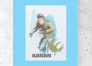 star wars plakat A4, Kanan plakat gwiezdne wojny. plakat Z Kananem obrazek
