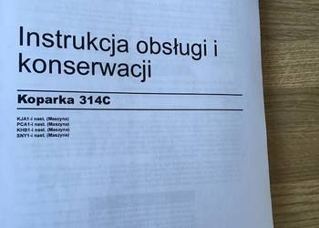 dtr instrukcja obsługi koparka caterpillar 314c i inne