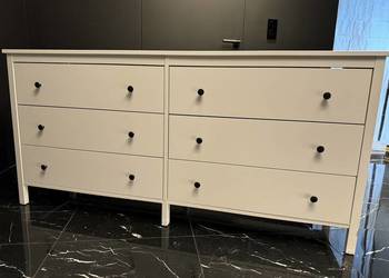 Komoda Ikea koppang biała szafa sześć szuflad