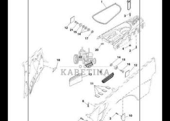 RE327894 John Deere 8345R - Zestaw maski