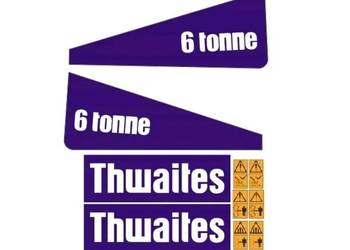 Naklejki oklejenie THWAITES 6 TONNE Zamiennik