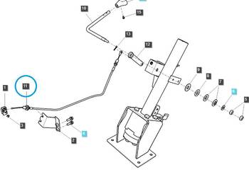 Linka gazu ręcznego - LS Tractor LS XJ25/LS J23/LS J27