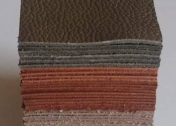 Skóra Kwadrat 6 x 6 cm (50 sztuk) Licowa Włoska Mix kolorów (nr 8)