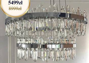 Żyrandol nowoczesny luksusowy kryształowy duży do salonu Żyrandol nowoczesny luksusowy kryształowy duży do salonu