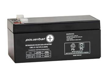 Akumulator żelowy 12V 3.2Ah POWERBAT CB 3.2-12