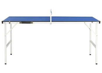 Stół do tenisa z siatką 5 stóp 152 x 76 x 66 cm niebieski WM-91946