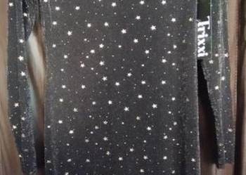 Sukienka czarna brokatowa markowa Trixxi z USA nowa