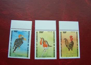 Kamerun 1985 MNH Mi. 1101/03 Fauna Ptaki  a
