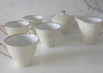 Serwis kawowy, porcelana Włocławek z lat PRL-u.