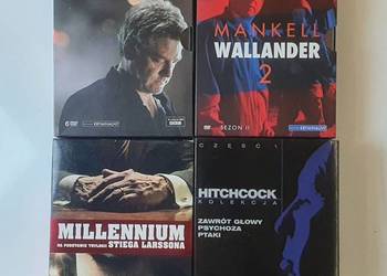 Zestaw DVD Mankell Wallander Millennium Hitchcock