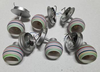 Lampy ścienne kule Massive z żarówką led - 6 szt.