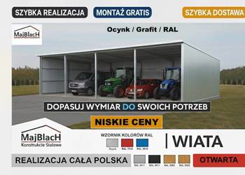 WIATA OCYNKOWANA / Garaż Blaszany / Ocynk / RAL / Zadaszenie  - Maj-BlacH