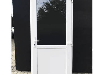 Ciepłe drzwi PCV 90x200 białe