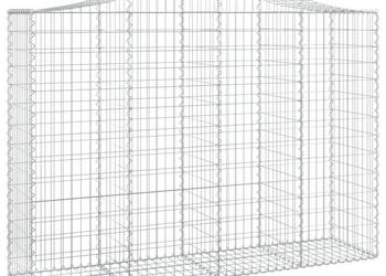 Łukowaty kosz gabionowy 200x50x140/160 cm galwanizowane żelazo WM-153397