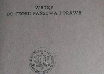 Wstęp do teorii państwa i prawa