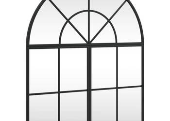 Lustro ścienne czarne 60x70 cm zakończone łukiem żelazo WM-3200604
