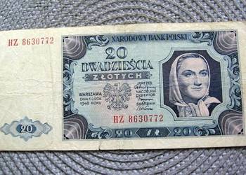 Polska 20 zł 1948r - Seria - HZ
