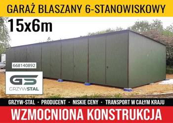 Garaż Blaszany Otwarty - Wiata na Maszyny -Magazyn Rolniczy -GRZYWSTAL