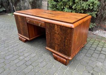 Biurko art deco dwustronne lata 20te po renowacji