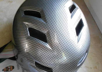 KASK Rower Rolki Deska Łyżwy Skull Cap CARBON roz. L