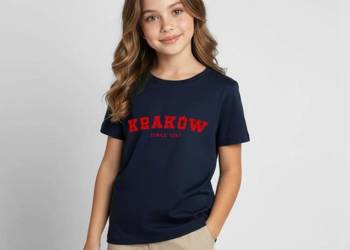 Koszulka dziecięca KRAKÓW Since 1257 Czerwony napis