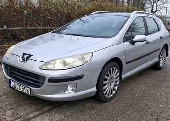 Peugeot 407 kombi,2005r,mały przebieg,panorama,stan bardzo dobry