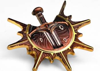 Fighter Class Badge | 5 cm | Metal | Przypinka | Baldur’s Gate 3