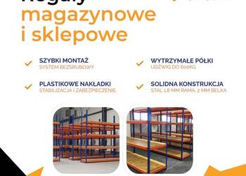 Regały polkowe magazynowe metalowe regał do magazynu garażu