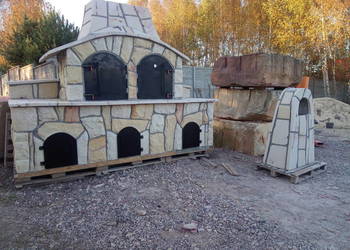 Wędzarnia z kamienia, grill, grillowędzarnia , piec