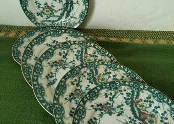 Zielone talerzyki deserowe porcelana chińska