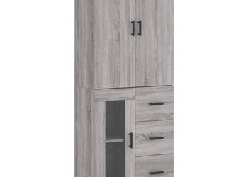 Witrynka szary dąb sonoma 695x34x180cm materiał drewnopochodny WM-3195969