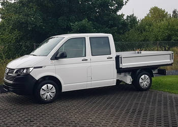 Volkswagen Transporter T6 DOKA 6-OSÓB PAKA SKRZYNIA ŁADUNKOWA KLIMA DOUBLE…