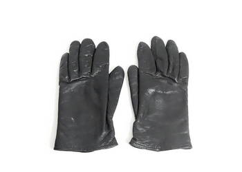 Rękawiczki zimowe – skórzane z czerwonym środkiem roz. L