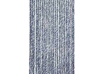 Zasłona przeciwko owadom niebiesko-biała 100x230 cm szenil WM-377372