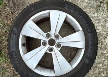 Komplet 4 felg Skoda alu + opony zimowe Michelin Alpin 6 215