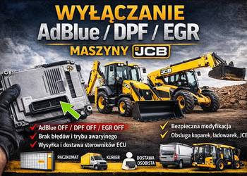 JCB – Wyłączanie AdBlue / DPF / EGR | Wysyłka ECU Paczkomat / Kurier